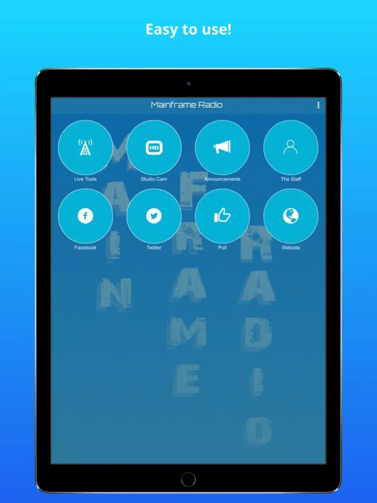 تصاویر Mainframe Radio iPad 
