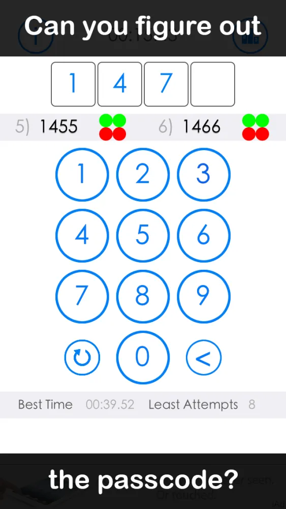 Zrzuty ekranu What's the Passcode?