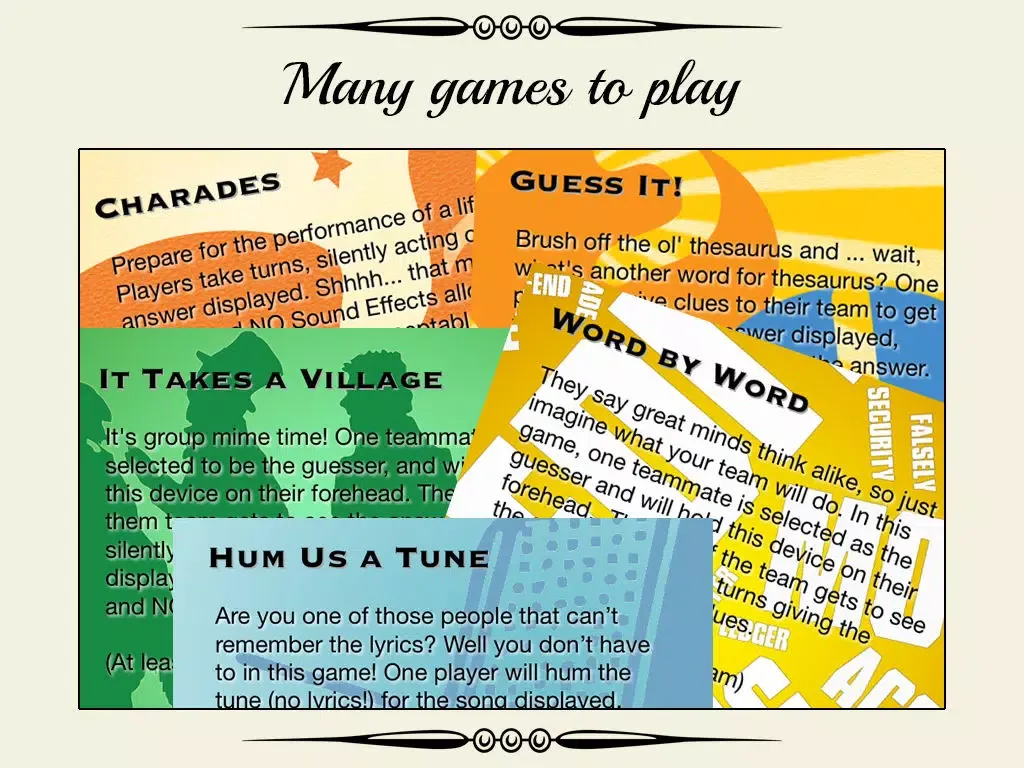 Classic Game Night - PLATINUM EDITION!! - Charades, Guess Words, Songs, and Dance Party App with Family and Friends iPad 应用截图