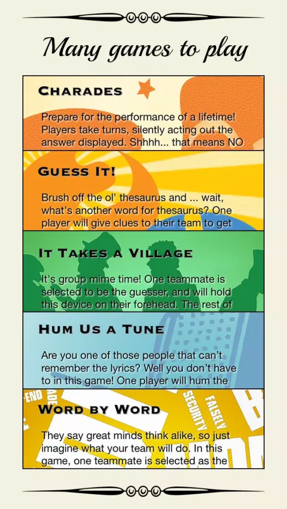 Classic Game Night - PLATINUM EDITION!! - Charades, Guess Words, Songs, and Dance Party App with Family and Friends应用截图