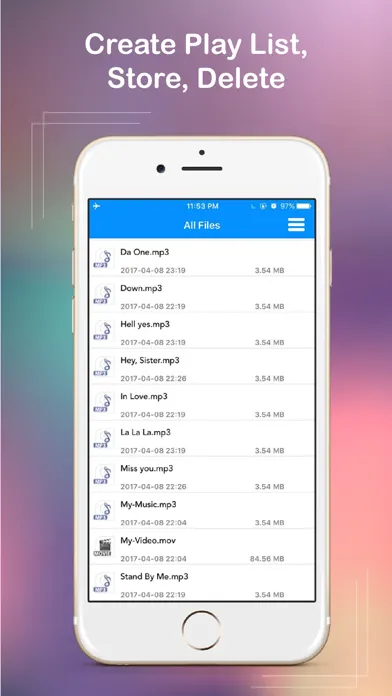 Music Get - Offline Player Streaming from Cloud Screenshots