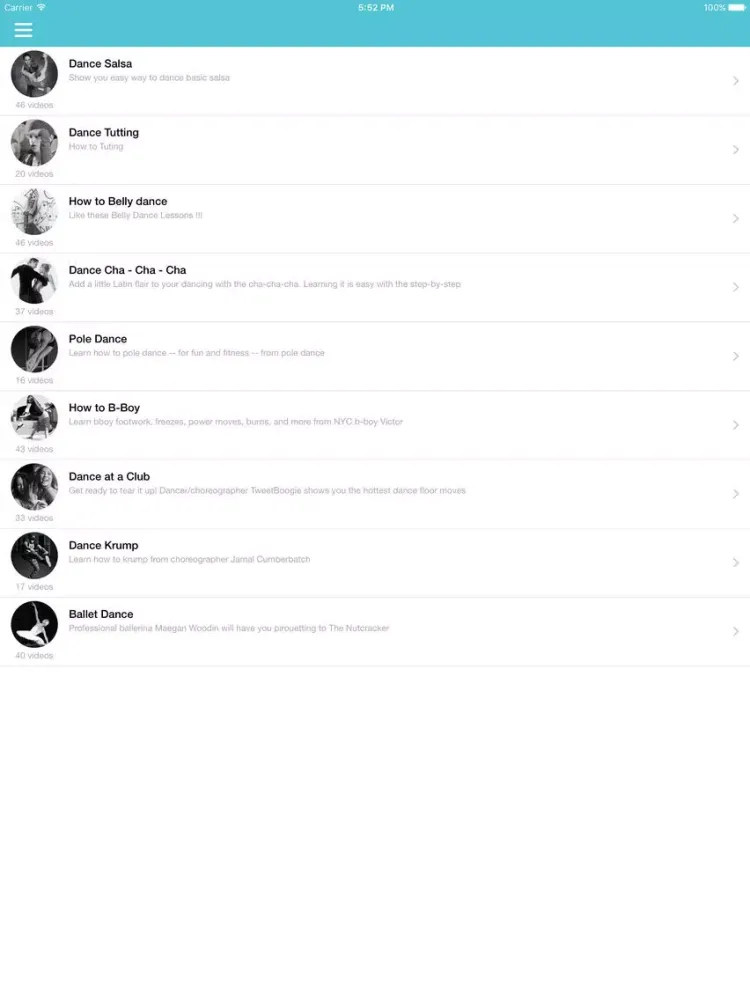 How To Dance - Learn dancing salsa, belly, pole on videos iPad  Screenshots