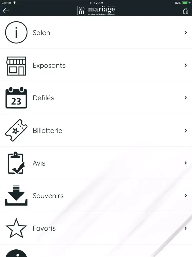 Screenshot di Maison du Mariage iPad 