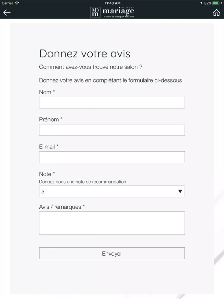 Screenshot di Maison du Mariage iPad 