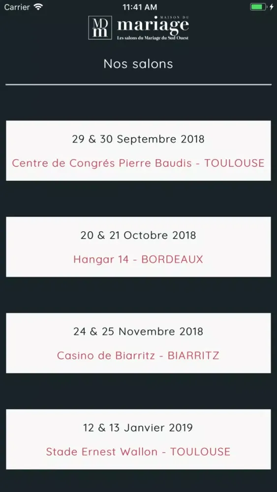 Screenshot di Maison du Mariage