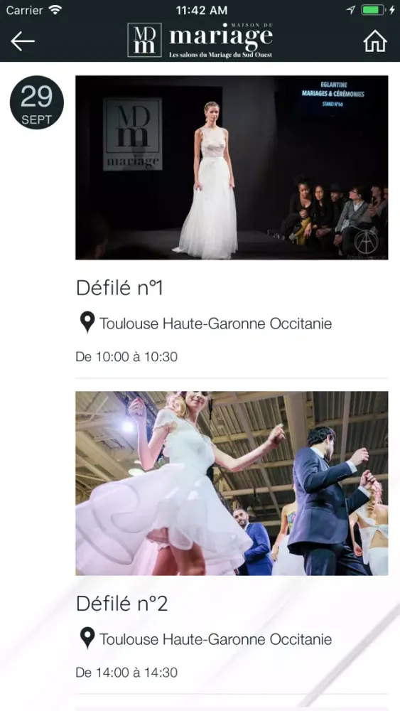 Screenshot di Maison du Mariage