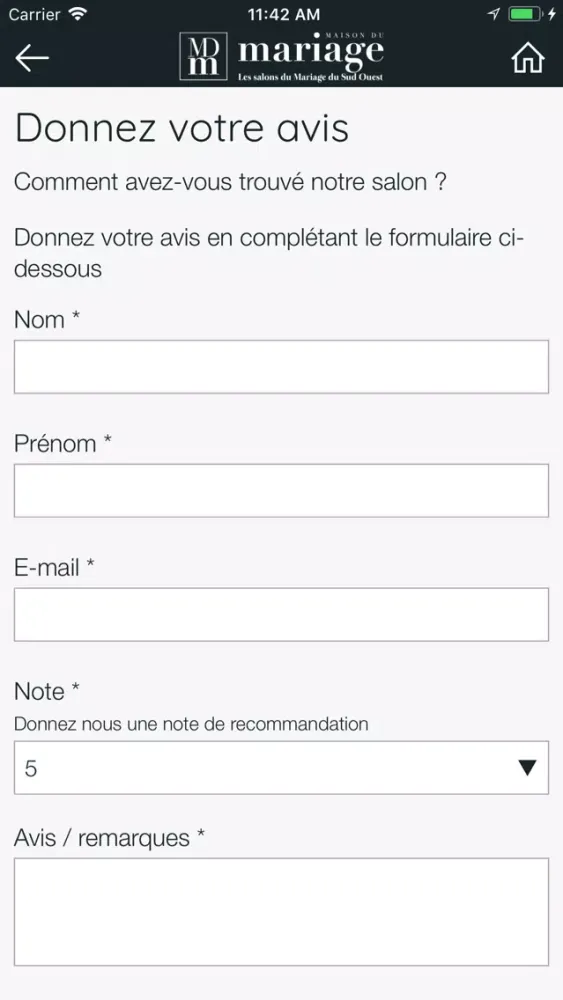 Screenshot di Maison du Mariage