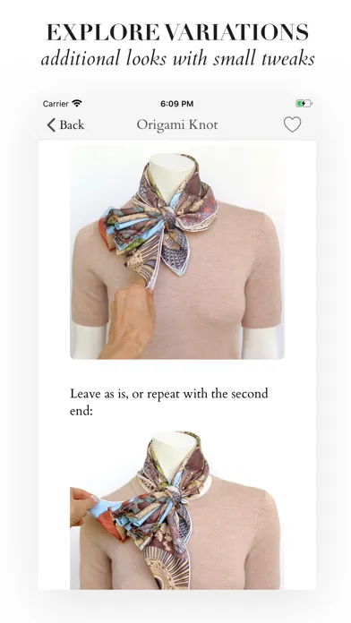 Capturas de tela do Scarf Art
