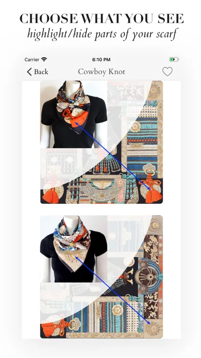 Capturas de tela do Scarf Art