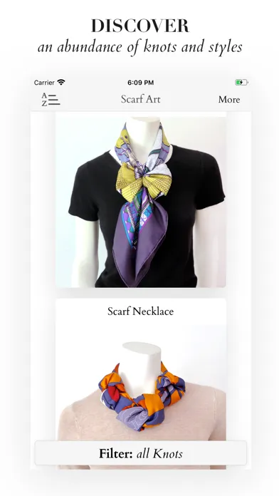 Capturas de tela do Scarf Art
