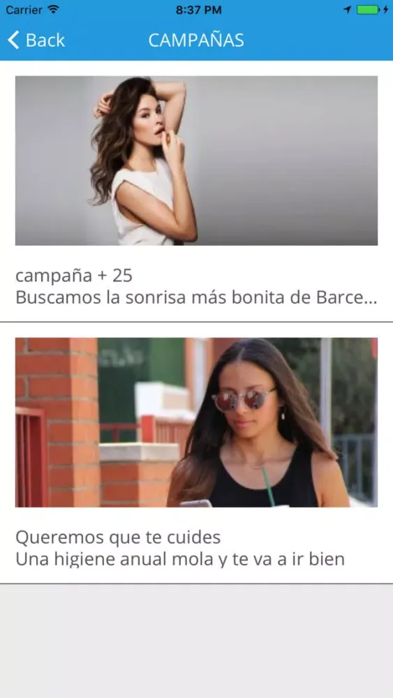 clinica dentalApp Screenshots