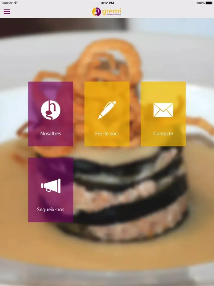 Zrzuty ekranu Gremi d'Hostaleria d'Osona iPad 