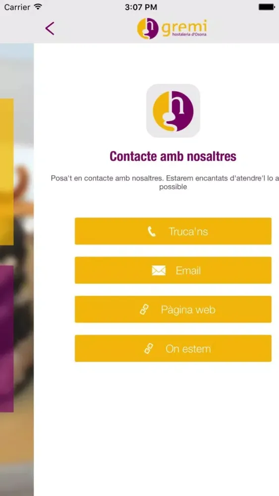 Zrzuty ekranu Gremi d'Hostaleria d'Osona