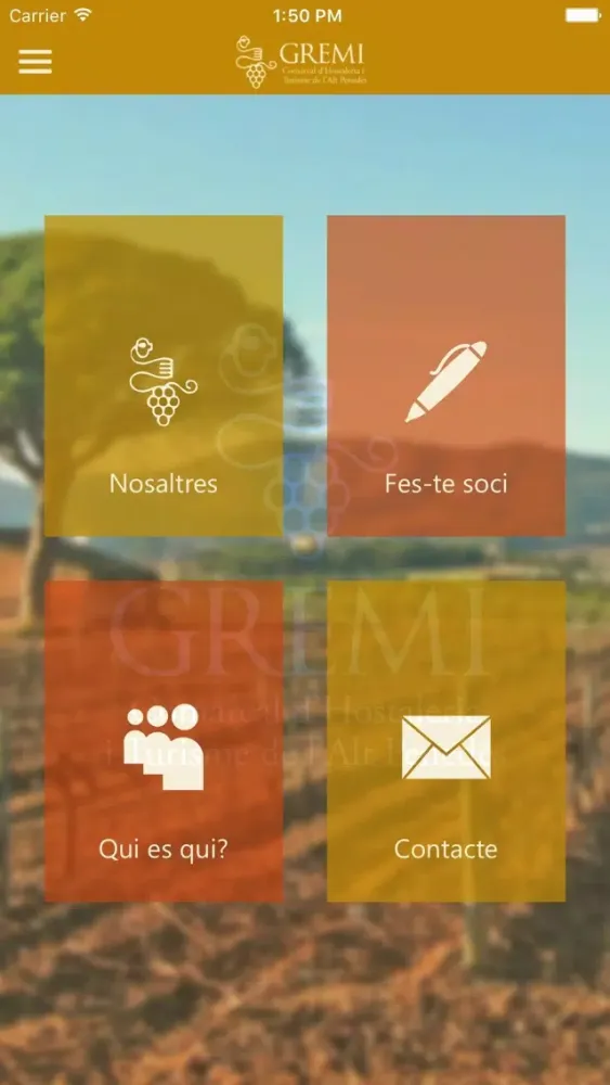 Captures d'écran de Gremi Hostaleria Penedès