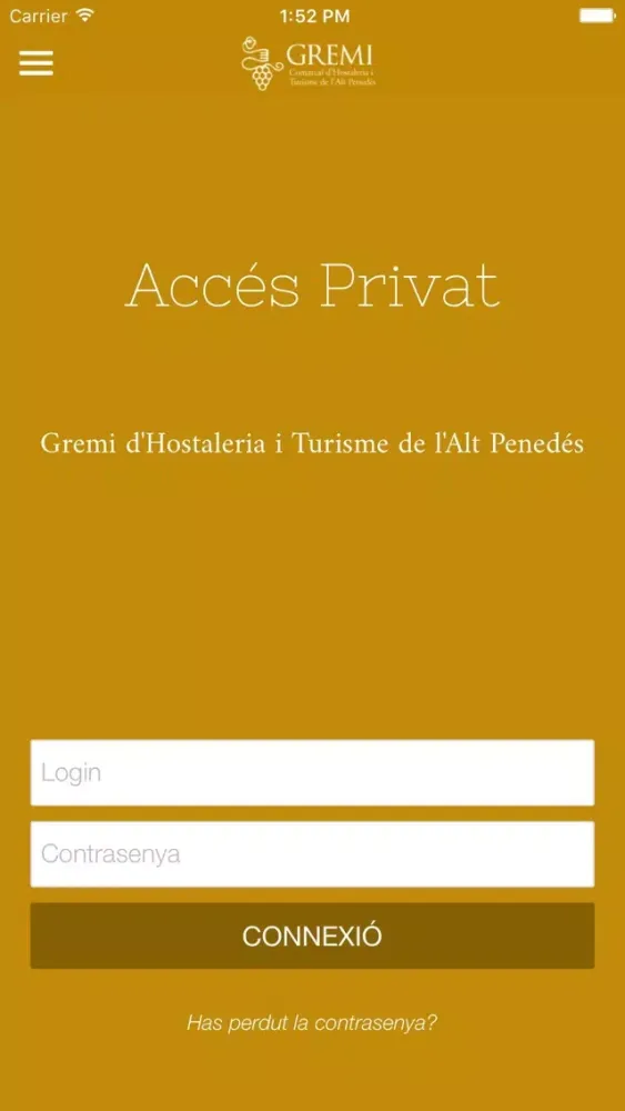 Captures d'écran de Gremi Hostaleria Penedès