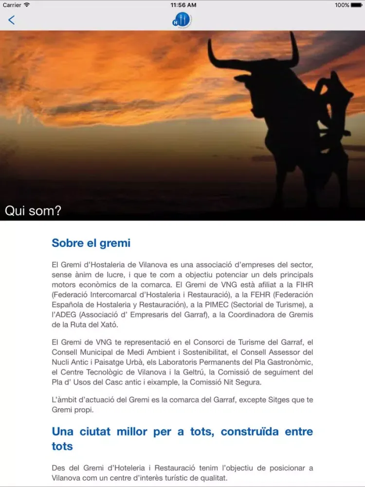 Gremi d'Hostaleria de Vilanova iPad  Screenshots