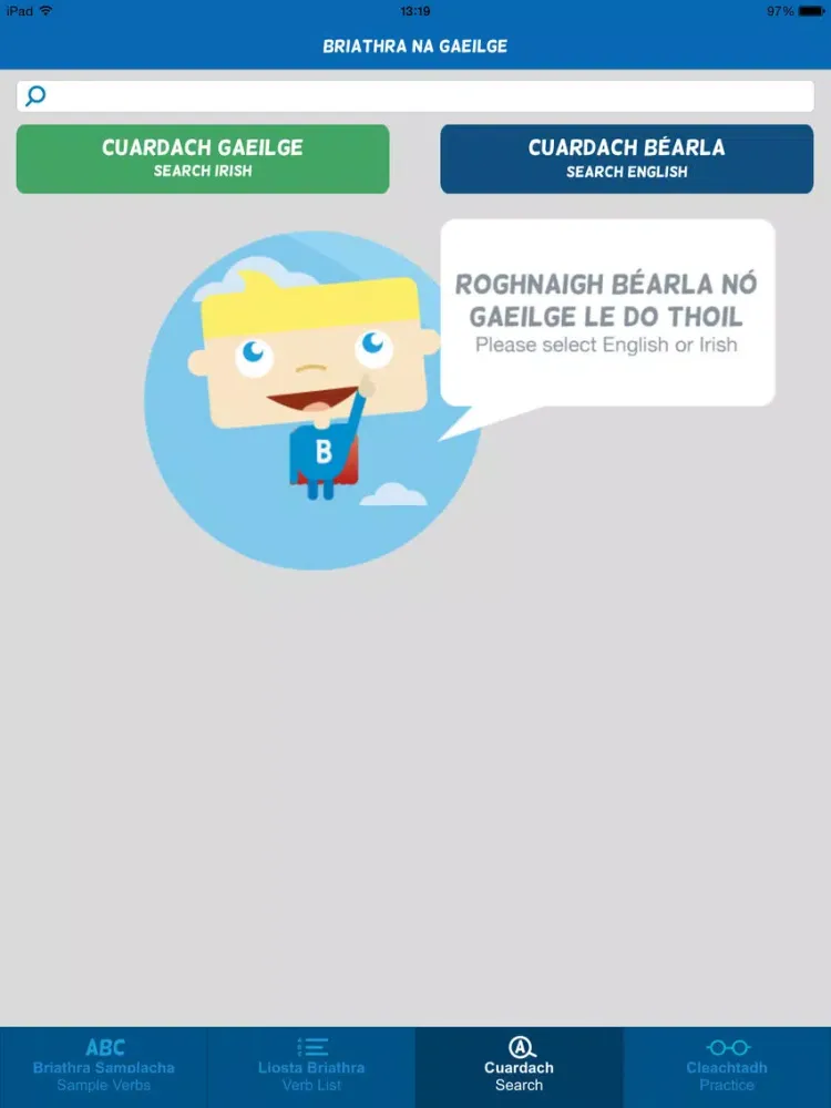 Captures d'écran de Briathra na Gaeilge iPad 