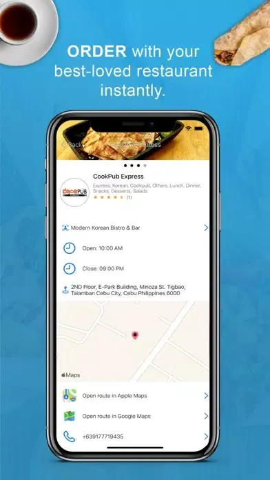 Tangkapan skrin Delivery and Pickup