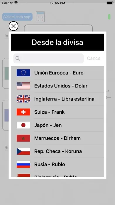 Cambio de Monedas سکرین شاٹس