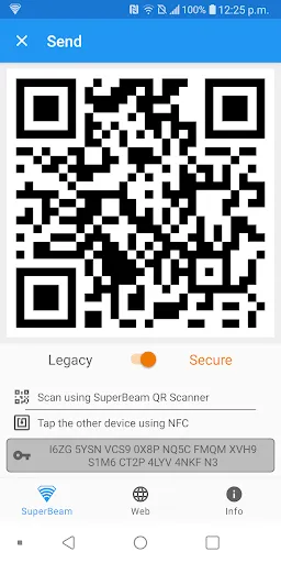 Captures d'écran de SuperBeam | WiFi Direct Share