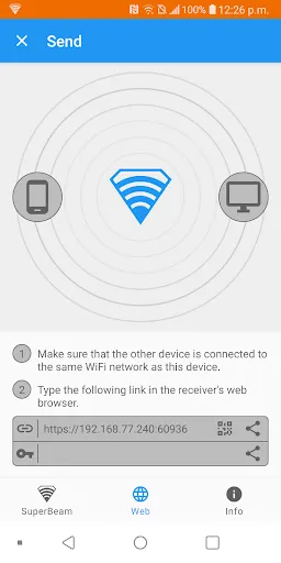Captures d'écran de SuperBeam | WiFi Direct Share