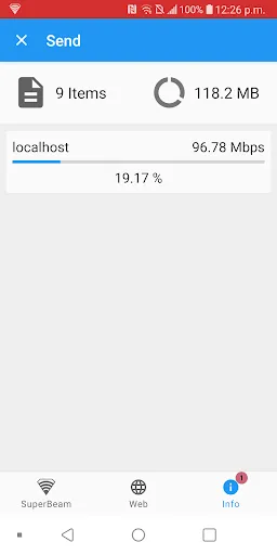 Captures d'écran de SuperBeam | WiFi Direct Share