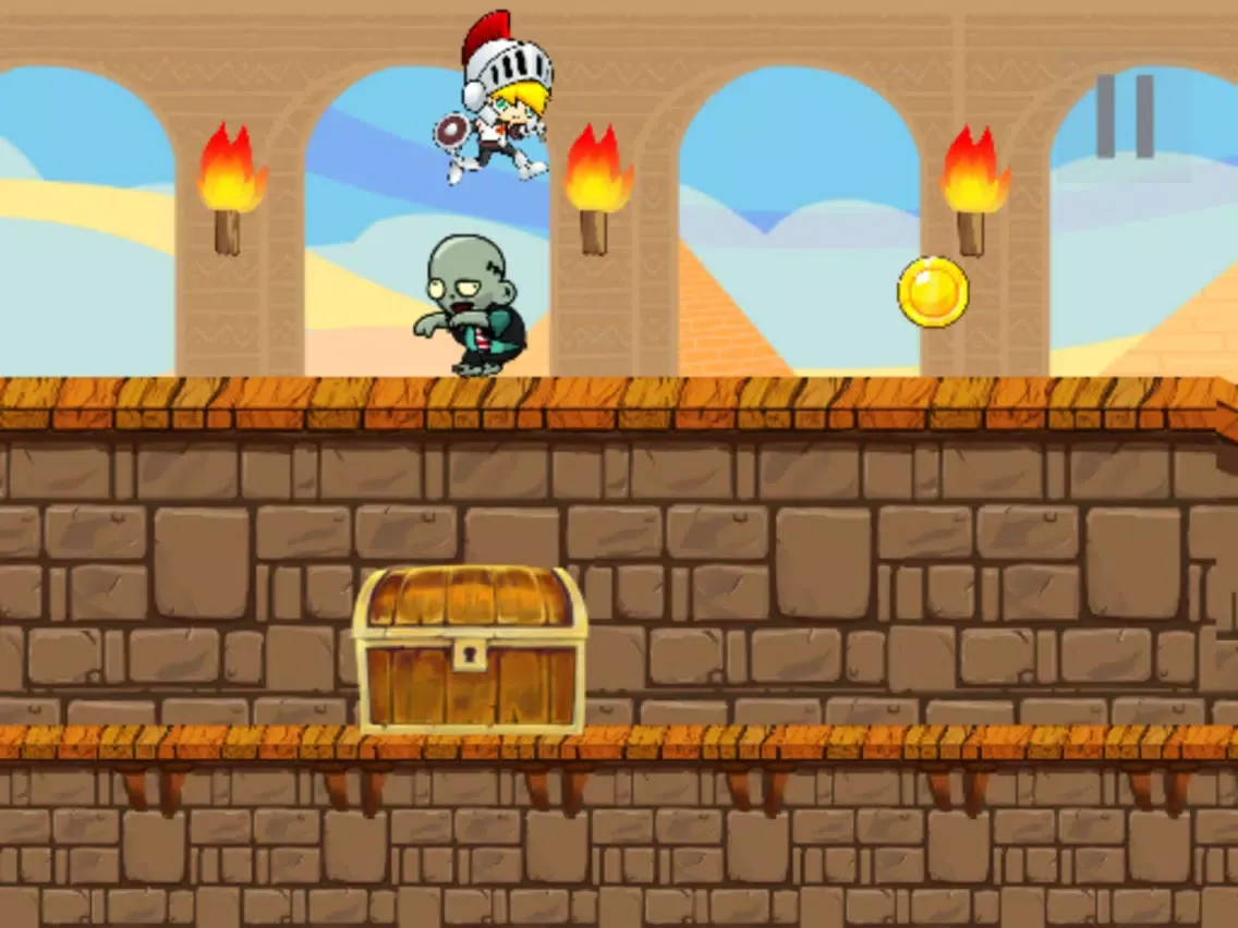 Knight Escape Egyptian Zombie Land iPad  Screenshots