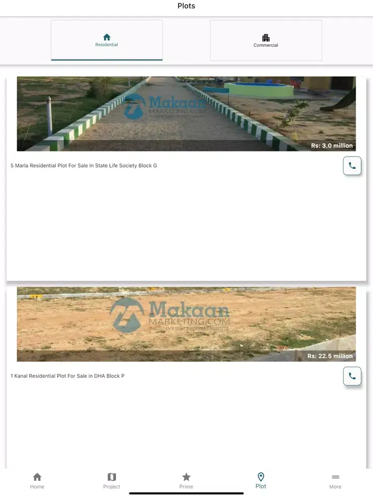 Скриншоты Makaan Marketing iPad 