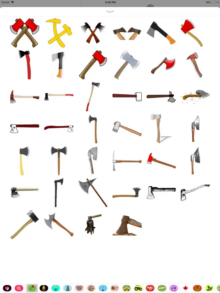 Capturas de tela do Axe Stickers iPad 