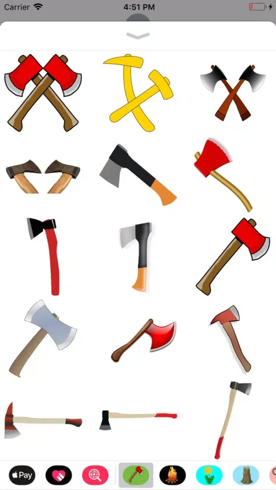 Capturas de tela do Axe Stickers