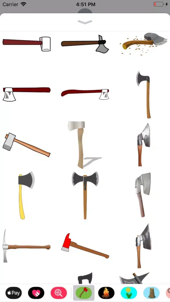 Capturas de tela do Axe Stickers