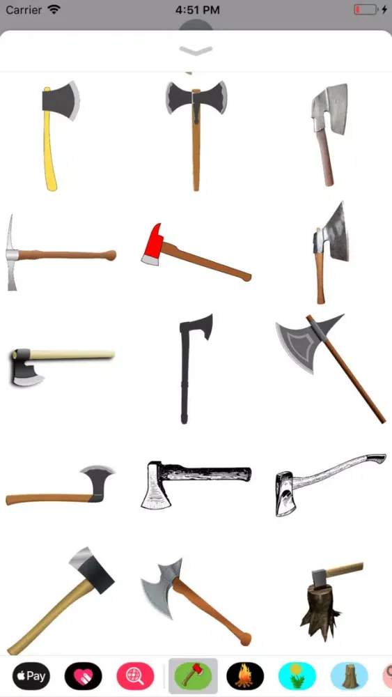 Capturas de tela do Axe Stickers