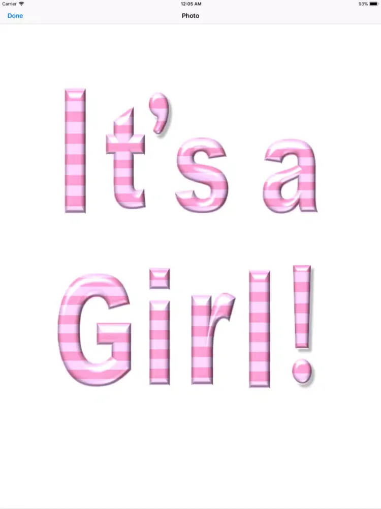 It's A Girl Sticker Pack iPad  Screenshots