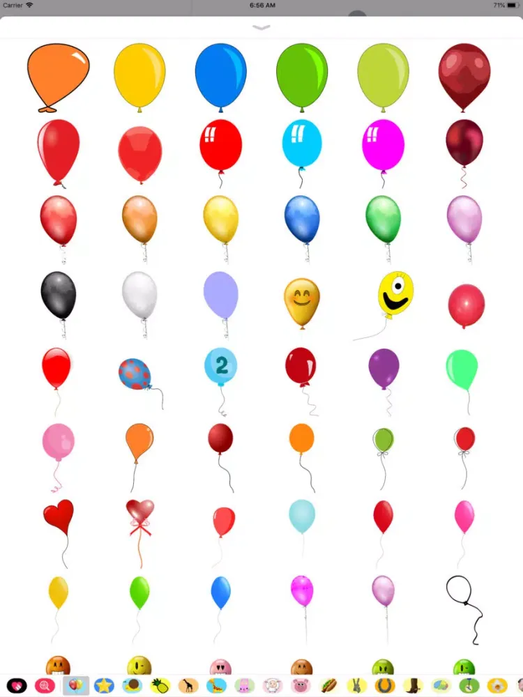 Capturas de pantalla de Best Balloon Sticker Pack iPad 