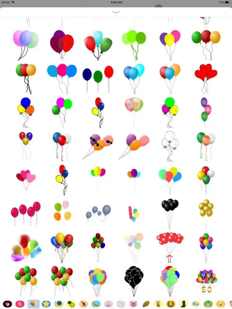 Capturas de pantalla de Best Balloon Sticker Pack iPad 