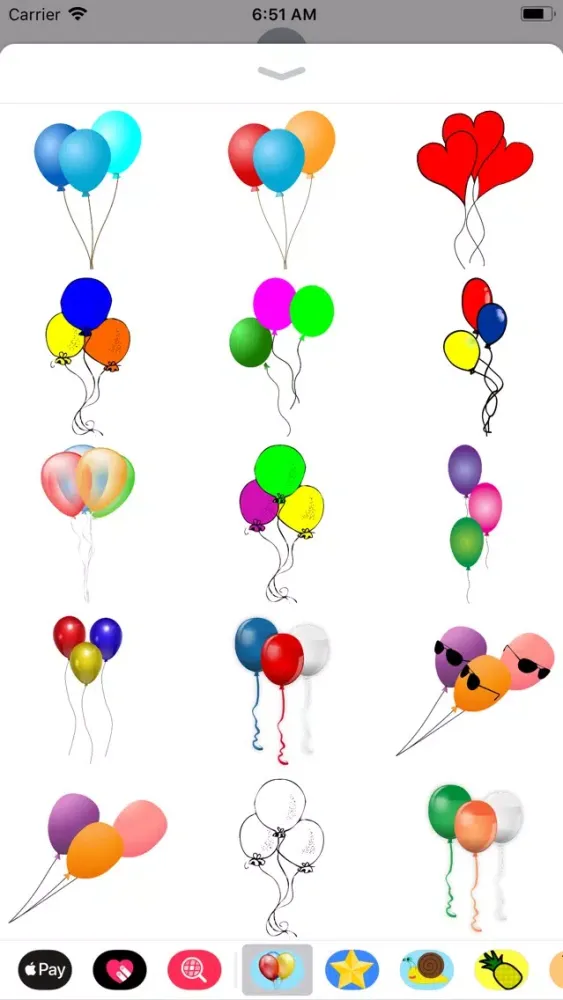 Capturas de pantalla de Best Balloon Sticker Pack