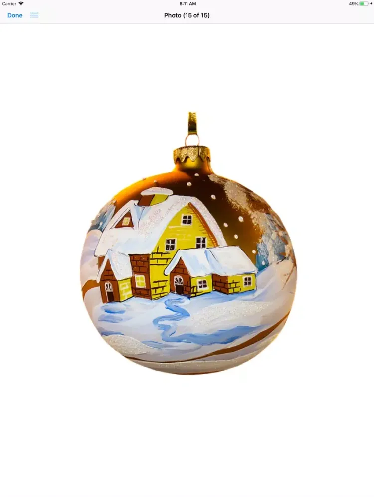ภาพหน้าจอของ Christmas Bauble Stickers iPad 