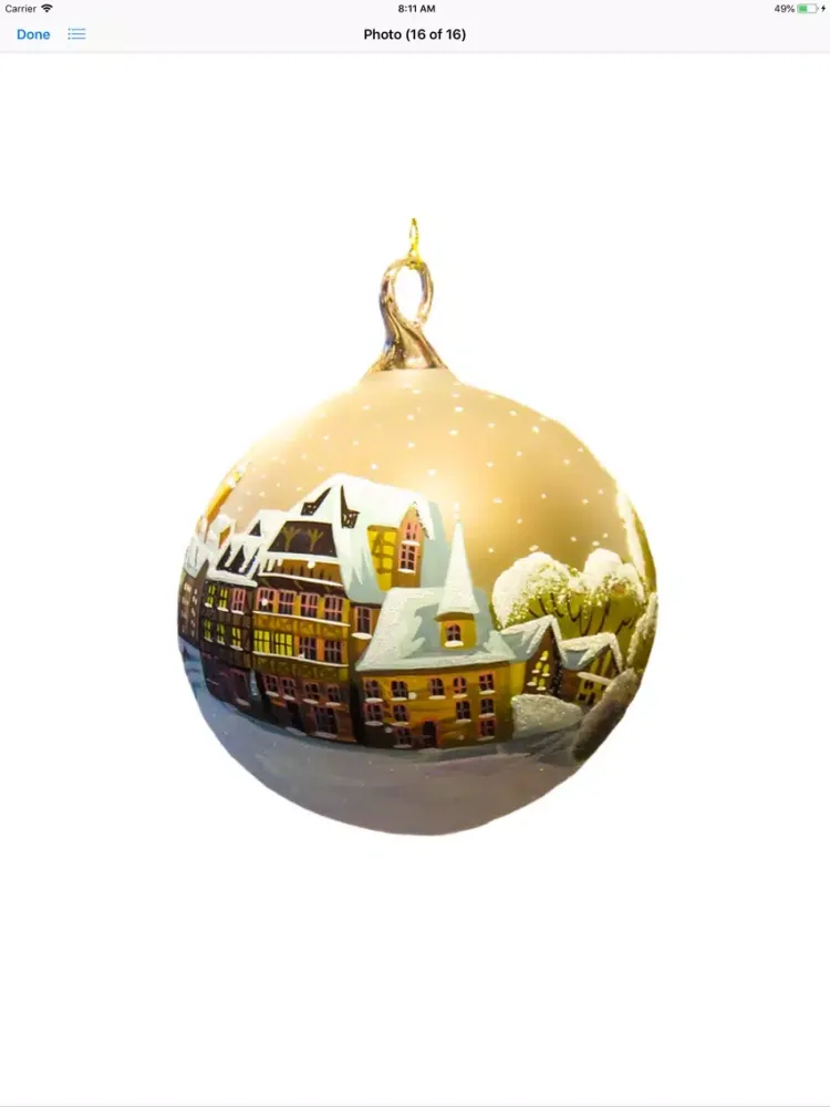 ภาพหน้าจอของ Christmas Bauble Stickers iPad 