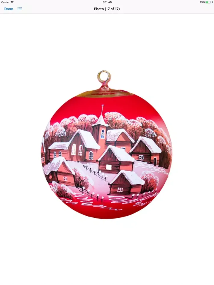 ภาพหน้าจอของ Christmas Bauble Stickers iPad 