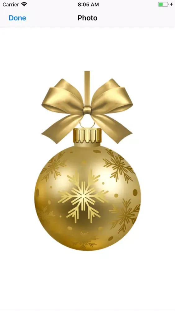 ภาพหน้าจอของ Christmas Bauble Stickers