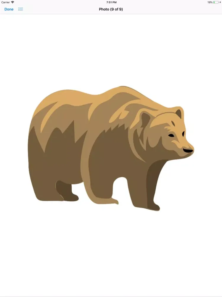 Zrzuty ekranu Bear Stickers iPad 