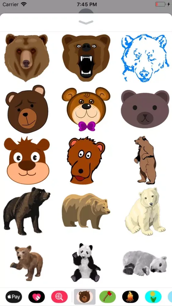 Zrzuty ekranu Bear Stickers
