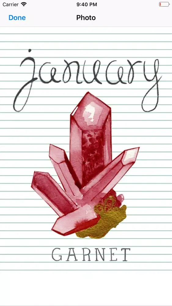 12 Birthstone Stickers स्क्रीनशॉट