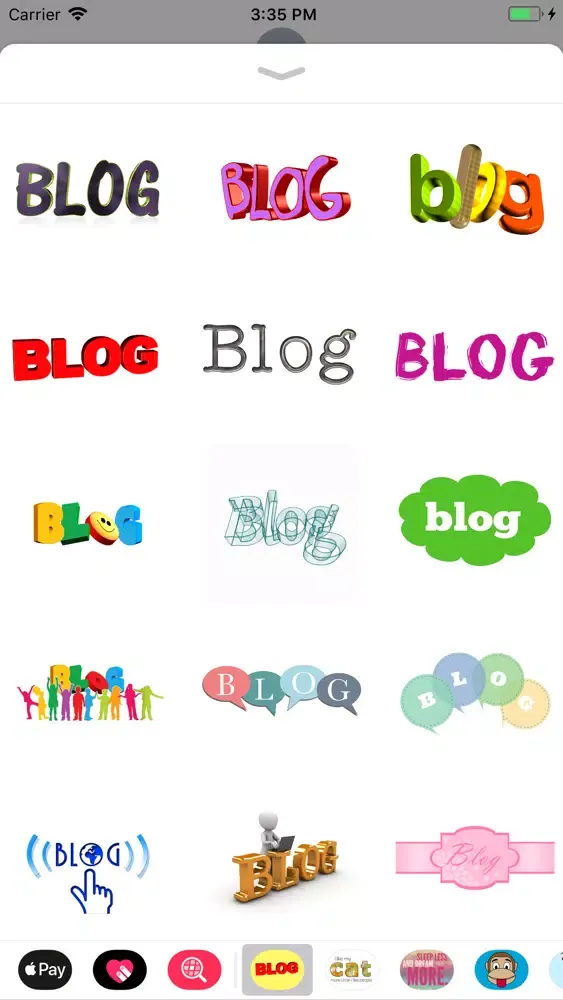 Blog Stickers應用截圖