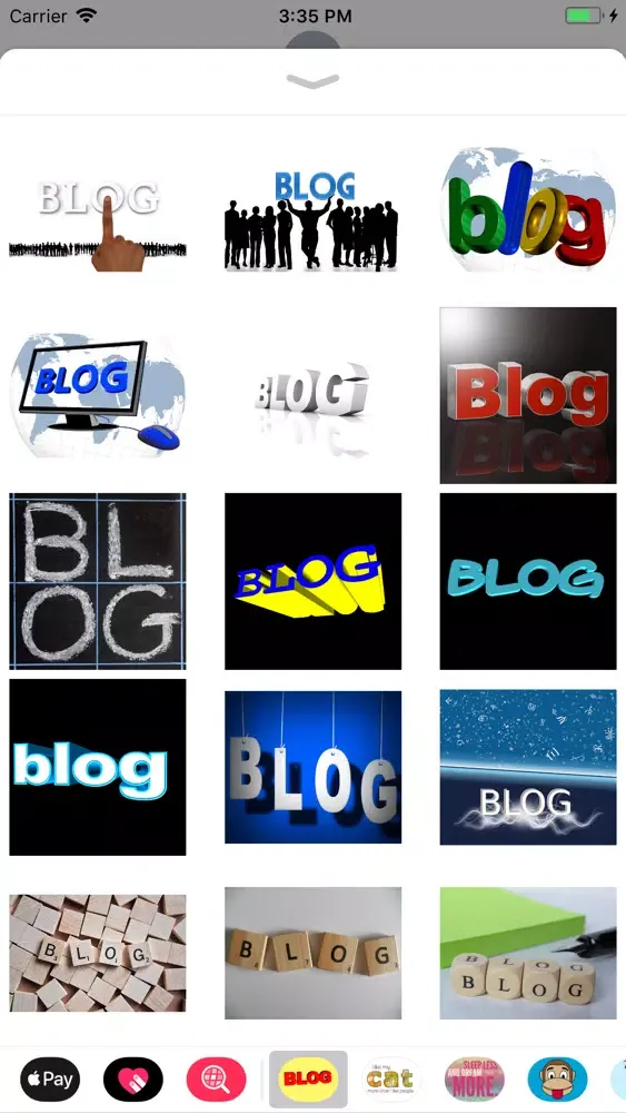 Blog Stickers應用截圖