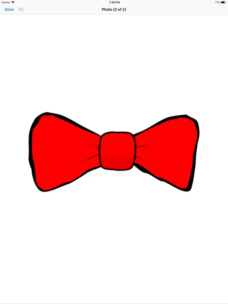 Capturas de tela do Bow Tie Sticker Pack iPad 