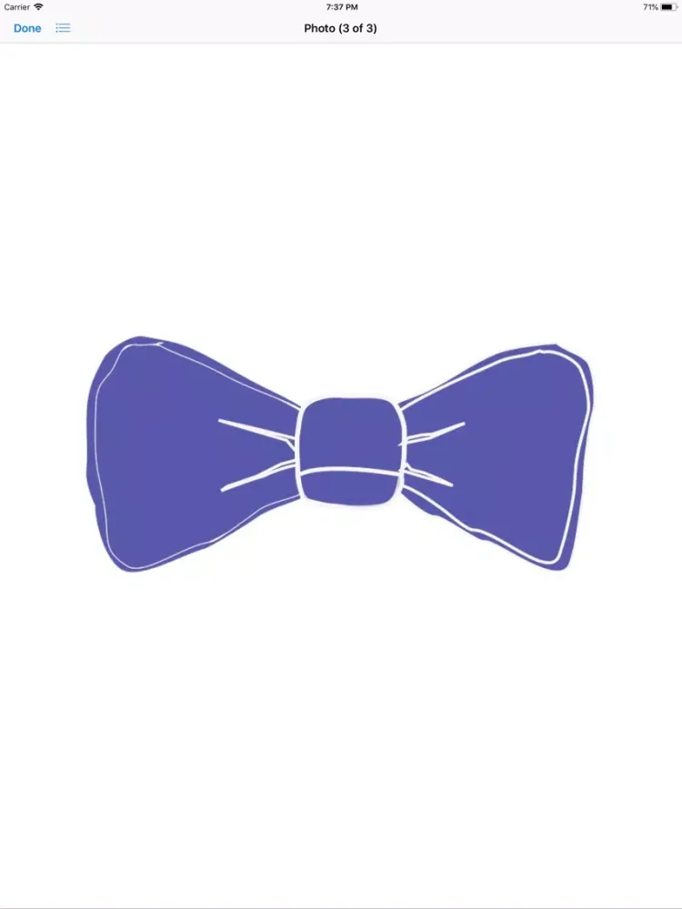 Capturas de tela do Bow Tie Sticker Pack iPad 