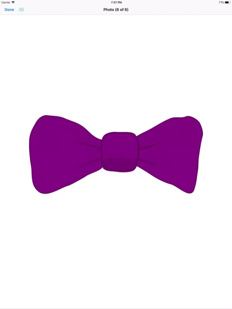 Capturas de tela do Bow Tie Sticker Pack iPad 