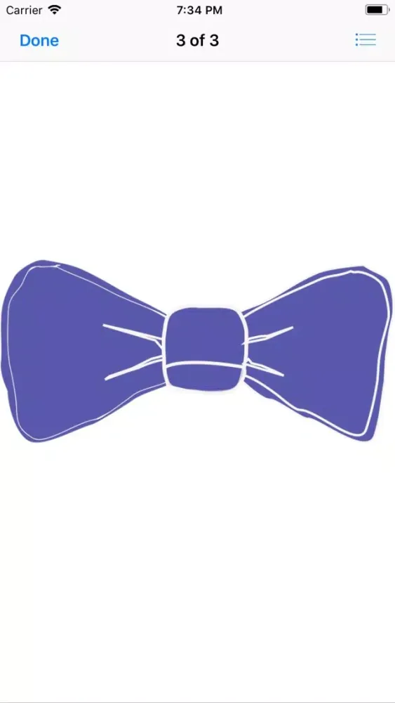 Capturas de tela do Bow Tie Sticker Pack
