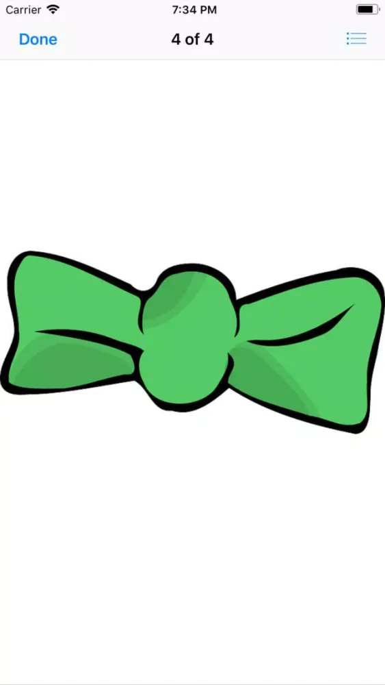 Capturas de tela do Bow Tie Sticker Pack
